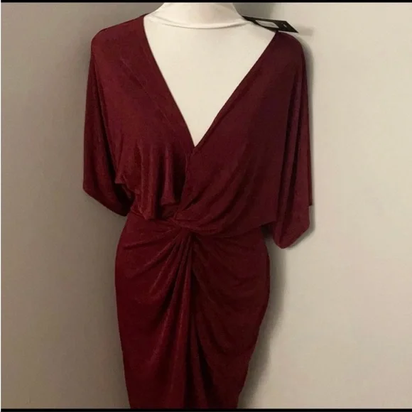 Fashionova burgundy dress - Picture 2 of 2